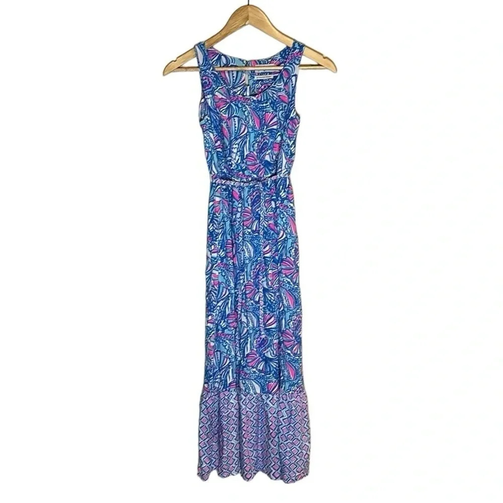 Lilly Pulitzer for Target Girls Sleeveless Maxi Dress Size Large Summer Party